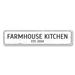 Lizton Sign Shop, Inc Farmhouse Kitchen Aluminum Sign Metal in Black/Gray/White | 4 H x 18 W x 0.04 D in | Wayfair 1445-A418