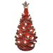 Texas Tech Themed 14-inch Ceramic Christmas Tree - red