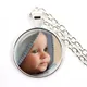 Collier photo personnalisé maman papa bébé enfants grand-père parents cadeau personnalisé