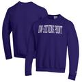Men's Champion Purple Wisconsin-Stevens Point Pointers Eco Powerblend Crewneck Sweatshirt