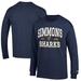Men's Champion Navy Simmons University Sharks Jersey Est. Date Long Sleeve T-Shirt
