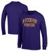 Men's Champion Purple Wisconsin-Stevens Point Pointers Jersey Long Sleeve T-Shirt