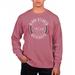 Men's Uscape Apparel Maroon Clark Atlanta University Panthers Pigment Dyed Fleece Crew Neck Sweatshirt