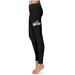 Women's Black Toledo Rockets Thigh Logo Yoga Leggings