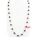 J. Crew Jewelry | J. Crew Gold Black Beads Beaded Rhinestone Crystals Chain Sparkly Long Necklace | Color: Black/Gold | Size: Os