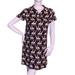 Kate Spade Dresses | Kate Spade Giraffes Pattern Loose Fit Short Casual Shirt Top Dress Mini Sz S Sm | Color: Brown/White | Size: S