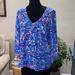 Lilly Pulitzer Tops | Lilly Pulitzer Long Sleeve Top | Color: Blue | Size: M