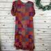 Anthropologie Dresses | Anthropologie Conditions Apply Slipover Patchwork Dress Size Xsp | Color: Purple/Red | Size: Xsp