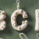 Anthropologie Holiday | Anthropologie Holly Pommed "C" Monogram Ornament | Color: Cream/Gold | Size: C