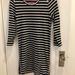 J. Crew Dresses | Jcrew Striped Knit Dress | Color: Black/White | Size: S