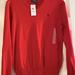 Polo By Ralph Lauren Shirts & Tops | Boys Polo Ralph Lauren Red Ls V-Neck Sweater. Size Xl Boys 18-20 | Color: Red | Size: Xlb