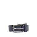 BOSS Mens Calis-Logo Sz35 Pin-buckle belt in smooth leather with logo lettering