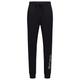 BOSS Mens Identity Pants Stretch-Cotton Pyjama Bottoms with Outline Logo Black