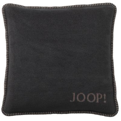 JOOP! - JOOP! Kissenhüllen Uni-Doubleface anthrazit-taupe Decken & Kissen