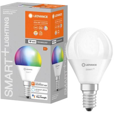 Ledvance - LED-Lampe smart+ WiFi Mini bulb, P46, E14, eek: f, 4,9 w, 470 lm, 2700…6500 k, rgbw,