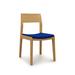 Copeland Furniture Iso Microsuede Side Chair Wood/Upholstered in Brown | 32.5 H x 18.375 W x 21.25 D in | Wayfair 8-ISO-40-07-Canvas True Blue