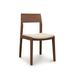 Copeland Furniture Iso Microsuede Side Chair Wood/Upholstered in Red/Brown | 32.5 H x 18.375 W x 21.25 D in | Wayfair 8-ISO-40-04-Oyster Microsuede