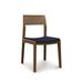 Copeland Furniture Iso Microsuede Side Chair Wood/Upholstered in Brown | 32.5 H x 18.375 W x 21.25 D in | Wayfair 8-ISO-40-78-Canvas Navy