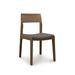 Copeland Furniture Iso Microsuede Side Chair Wood/Upholstered in Brown | 32.5 H x 18.375 W x 21.25 D in | Wayfair 8-ISO-40-78-Canvas Navy