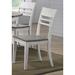 Iconic Furniture Company Transitional Back Side Chair Ash /Stormy White (Set of 2)