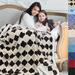 Tirrinia Super Soft Ultra Plush Throw Blanket 50" x 70", Reversible Fuzzy Microfiber Moroccan Bed Throw TV Blanket | 3 H x 3 W in | Wayfair