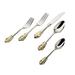 Godinger Silver Art Co 20th Century Baroque 18/10 Stainless Steel Flatware Set, Service for 4 Stainless Steel in Gray/Yellow | Wayfair 84296