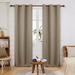 Eider & Ivory™ Lionel Eider & Ivory Room Darkening Blackout Thermal Insulated Grommet Curtain 1 Panel Polyester in Brown | 84 H in | Wayfair