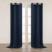 Eider & Ivory™ Lionel Eider & Ivory Room Darkening Blackout Thermal Insulated Grommet Curtain 1 Panel in Green/Blue/Navy | 120 H in | Wayfair