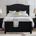 Cottage Creek Louis Solid Wood Panel Bed Wood in Black | Queen | Wayfair stockton-panel-queen-panel-vintage-black-composite