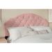 Etta Avenue™ Teen Ameer Velvet Panel Headboard Upholstered/Velvet in Pink | 50 H x 79 W x 3 D in | Wayfair CA5FB1CC0C7D462FB90F3172F246B3AF