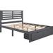 Red Barrel Studio® Modern & Simple Full Size Platform Bed w/ Drawers, White Wood in Gray, Size 40.6 H x 54.11 W x 75.01 D in | Wayfair