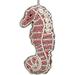 The Holiday Aisle® 6 Seahorse Coral Mop & Beads Ornaments Set Fabric in Orange | 3 H x 3 W x 1 D in | Wayfair 8DABC28CD211490990707B5061CE0884