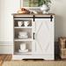 Croyd 1 - Door Accent Cabinet w/ Adjustable Shelf Rustic Brown in White Laurel Foundry Modern Farmhouse® | 35.03 H x 33.26 W x 15.55 D in | Wayfair