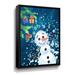 The Holiday Aisle® Snowman Under Christmas Tree by Irina Sztukowski - Painting on Canvas in White | 48 H x 36 W x 2 D in | Wayfair