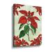The Holiday Aisle® Poinsettia Botanical Christmas Holiday Decorative Art by Irina Sztukowski - Painting on Canvas in Green/Red | Wayfair