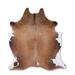 Brown 78 x 0.25 in Area Rug - Foundry Select NATURAL HAIR ON COWHIDE CARAMEL 3 - 5 M GRADE A Cowhide, Leather | 78 W x 0.25 D in | Wayfair