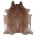 Brown/White 78 x 0.25 in Area Rug - Foundry Select NATURAL HAIR ON COWHIDE BROWN 3 - 5 M GRADE A Cowhide, Leather | 78 W x 0.25 D in | Wayfair
