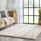 White 63 x 47 x 1.8 in Area Rug - Well Woven Celeste Geometric Blush Area Rug Polyester | 63 H x 47 W x 1.8 D in | Wayfair CE-69-4