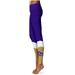 Women's Purple James Madison Dukes Color Block Yoga Leggings