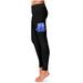 Women's Black Tennessee State Tigers Thigh Logo Yoga Leggings