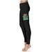 Women's Black Marshall Thundering Herd Thigh Logo Yoga Leggings