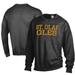 Men's ComfortWash Black St. Olaf Oles Stack Garment Dyed Crewneck Pullover Sweatshirt