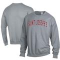 Men's ComfortWash Gray Saint Joseph's Hawks Garment Dyed Fleece Crewneck Pullover Sweatshirt