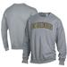 Men's ComfortWash Gray UNCG Spartans Garment Dyed Fleece Crewneck Pullover Sweatshirt