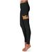 Women's Black Tennessee Tech Golden Eagles Thigh Logo Yoga Leggings