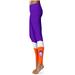 Women's Purple Northwestern State Demons Color Block Yoga Leggings