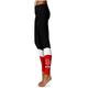 Women's Black South Dakota Coyotes Plus Size Color Block Yoga Leggings