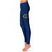 Women's Navy UC Davis Aggies Plus Size Thigh Logo Yoga Leggings