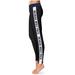 Women's Black/White Nevada Wolf Pack Plus Size Side Stripe Yoga Leggings