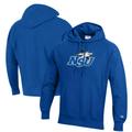 Men's Champion Royal Nova Southeastern Sharks Reverse Weave Fleece Pullover Hoodie